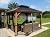 Kozyard Apollo 10’x12’ Hardtop Gazebo, Wooden Coated Aluminum Frame Canopy with Galvanized Steel Double Roof, Outdoor Permanent Metal Pavilion with Netting for Patio, Deck and Lawn (10ft x 12ft)