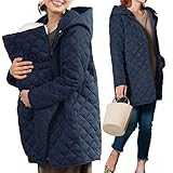 [スウィートマミー] Sweet Mommy ママコート 抱っこ キルティング 撥水 ダッカー ベビーカーカバー フットマフ フード付き F ネイビー