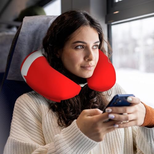 Almohada de viaje espuma viscoelástica tamaño único negro miniatura 6