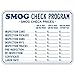 STOPSignsAndMore - SMOG Check Program and Inspection Rates Sign - 24x18 - Non-Reflective | Rust Free Aluminum