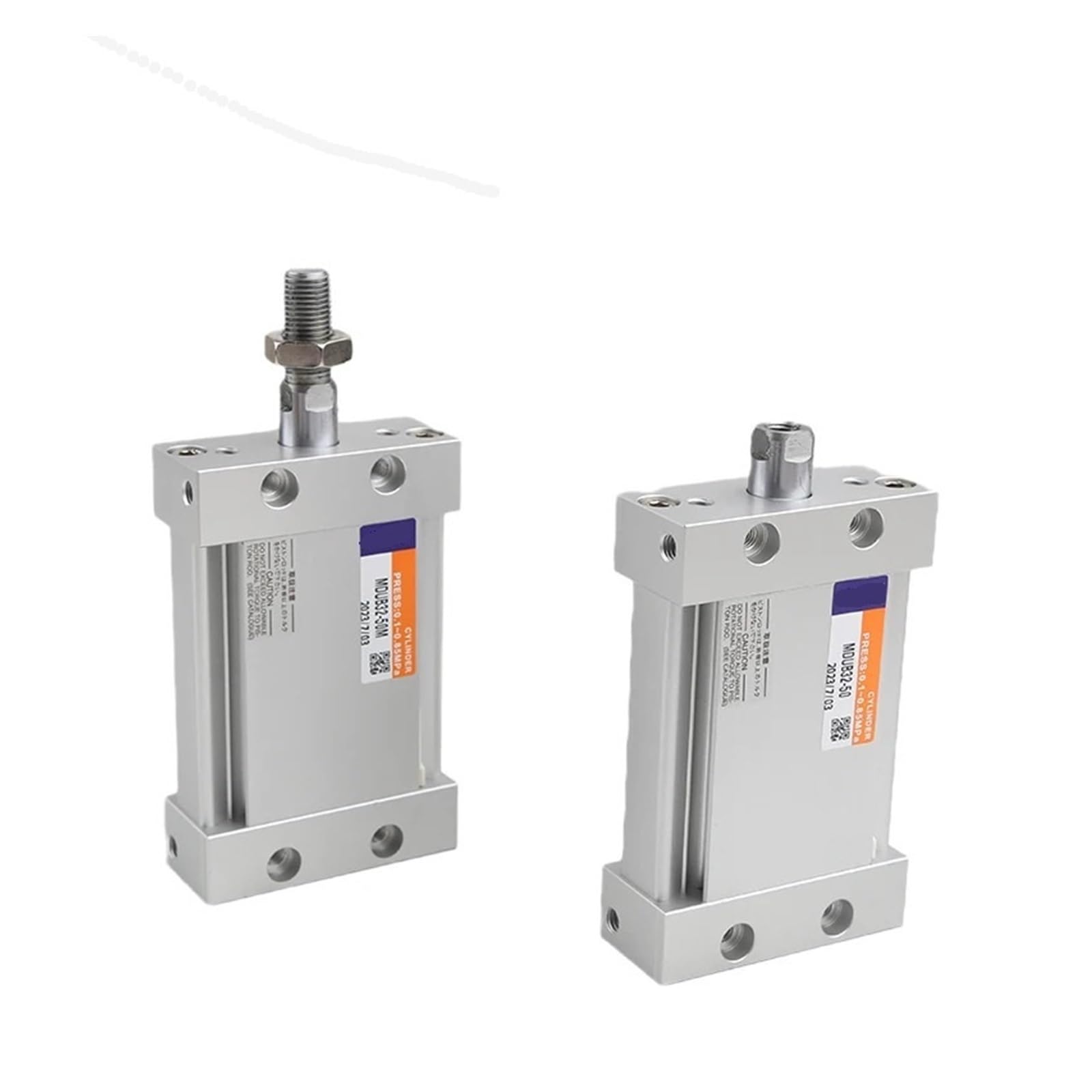 Tige de piston elliptique MUB25-5DZ pour vérin pneumatique plat rotatif