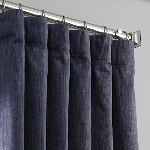 HPD Half Price Drapes Italian Faux Linen Blackout Curtains for Living Room & Bedroom 50 X 84 Solid Thermal Insulated Window Treatment Curtain (1 Panel) - Image 2