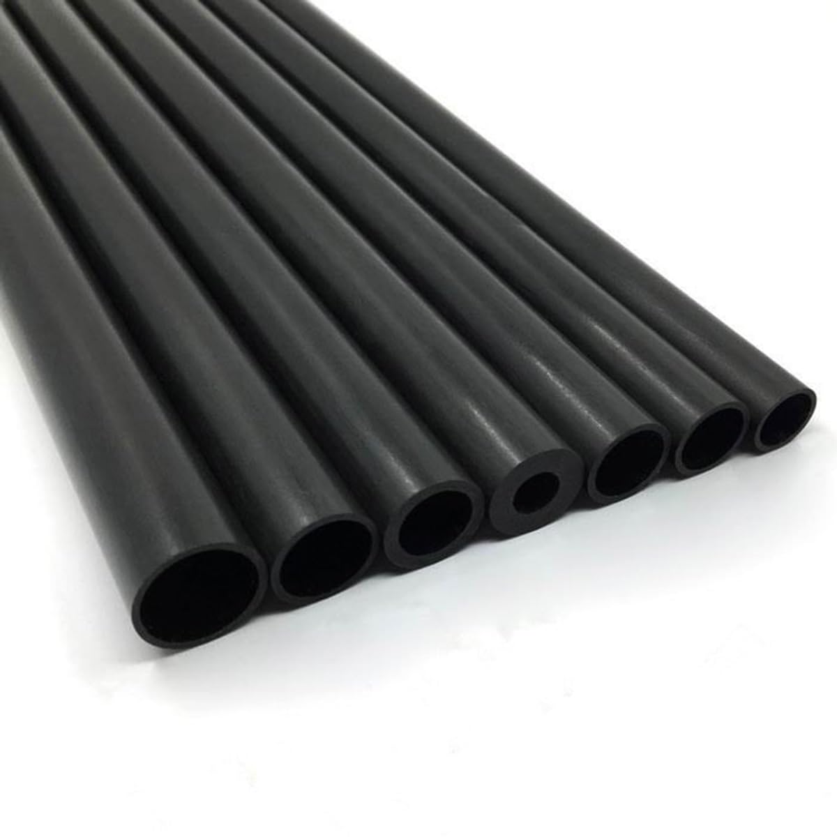 Lot De 2 Tubes Creux En Fibre De Carbone 3K De 50 Cm, 2 Mm, 2,5 Mm, 3 Mm, 4 Mm, 5 Mm, 6 Mm, 7 Mm, 8 Mm, 9 Mm, 10 Mm, For Cerf-volant/avion RC(3mmx2mm)
