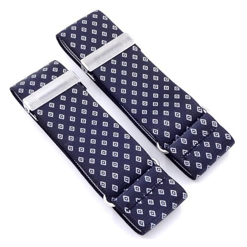 Porte-jarretelles pour homme : lot de 8 brassards réglables noirs