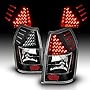 AmeriLite Black LED Replacement Brake Taillights Set For 05-08 Dodge Magnum - Passenger and Driver Side