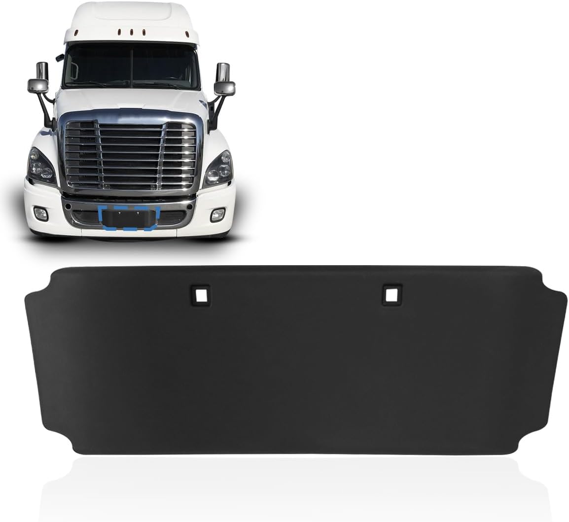 License Plate Holder Frame Cover Bracket Fit for 2008-2017 Freightliner Cascadia, Black