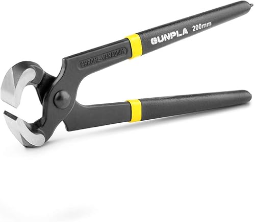 Gunpla Alicates de corte de alambre para carpinteros, extractor de uñas de 8 pulgadas/7.874 in