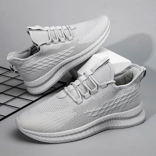 Image of DLWKIPV Running Shoes for Men Casual Slip on Tennis Walking Sneakers Lightweight Breathable Mesh Fashion Gym Athletic Sports Workout Non Slip Trainers