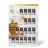 Thoughtfully Gifts, Pancake Syrup Sampler Gift Set, Pre-Measured Mini Syrup Bottle Samples,...