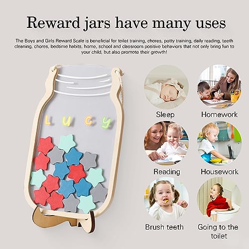 OESSUF Magnetic Reward Jar for Kids, Potty Training Reward Charts ...