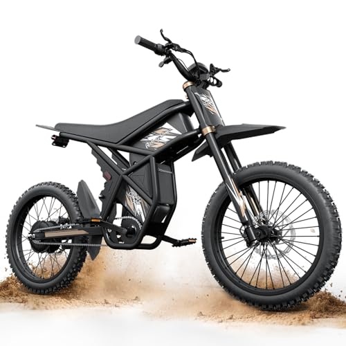 Image of Bootime GT73 Pro / GT73 Electric Dirt Bike for Adults /Teens - 50 / 37MPH High-Speed, 25 inch Fat Tires & Removable Battery(60 /48V), All-Terrain Off-Road eBike for Snow, Sand