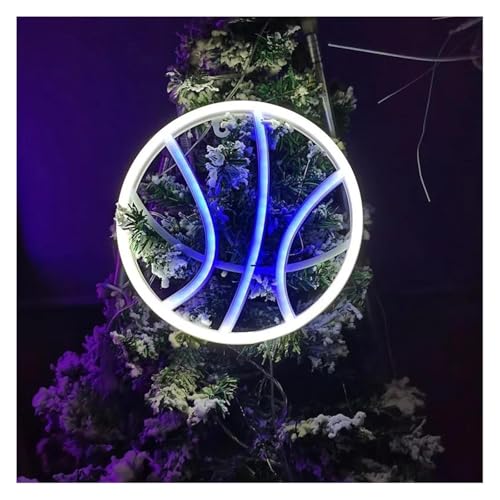 Lumières néon décoratives basket-ball luminaire intérieur suspendu pour mur de chambre