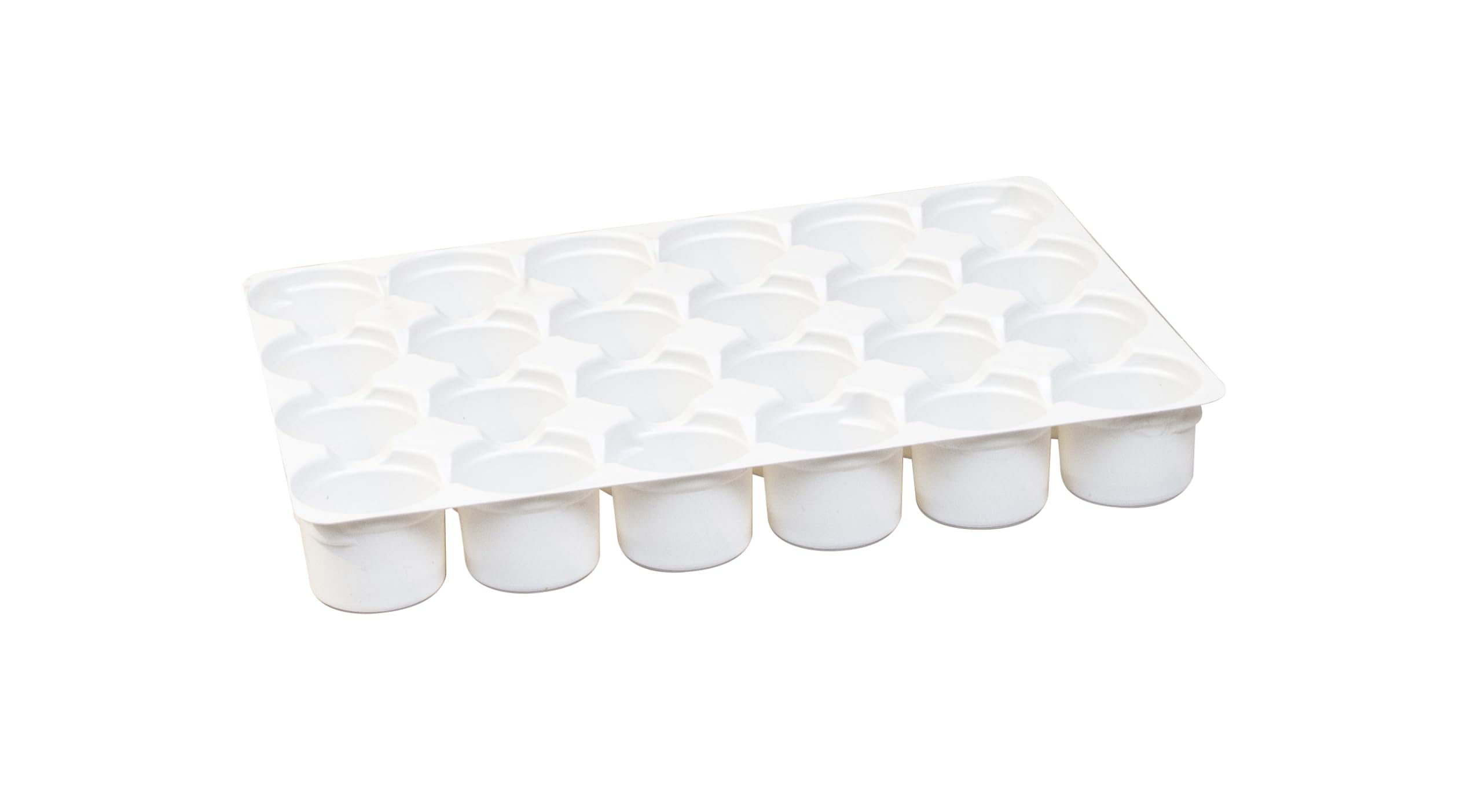 Plateau de peinture 24 cases, gobelets amovibles et compte-gouttes mélanges