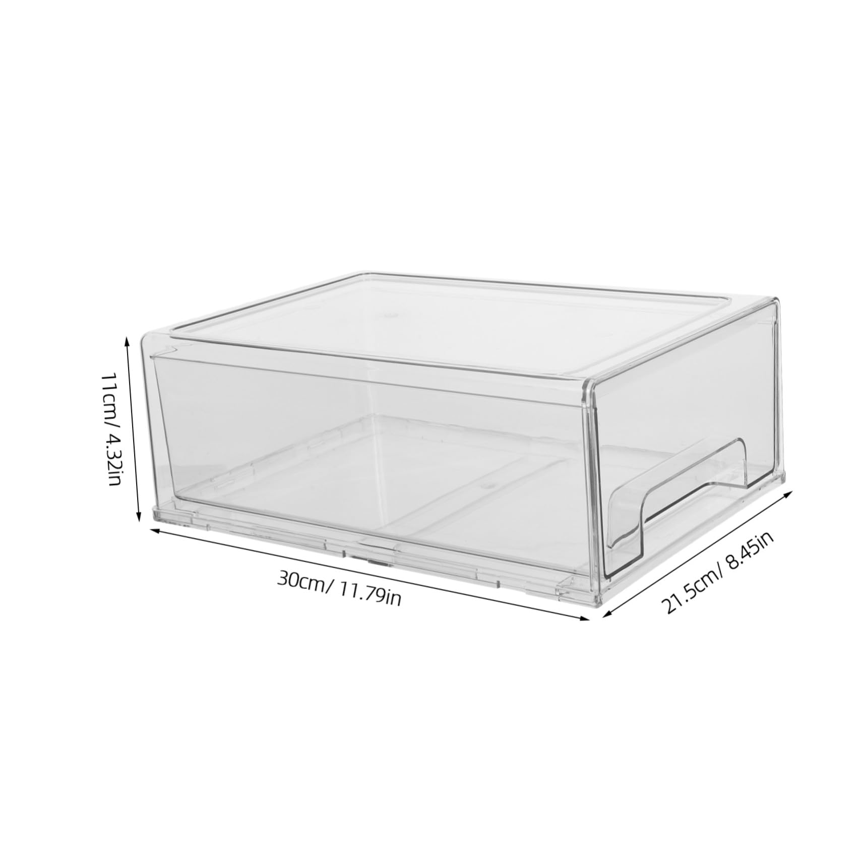 Operitacx Organizador de Cajones de Acrílico Transparente Gran Capacidad y Estructura Apilable para Maquillaje y Papelería en Oficina y Entorno Laboral