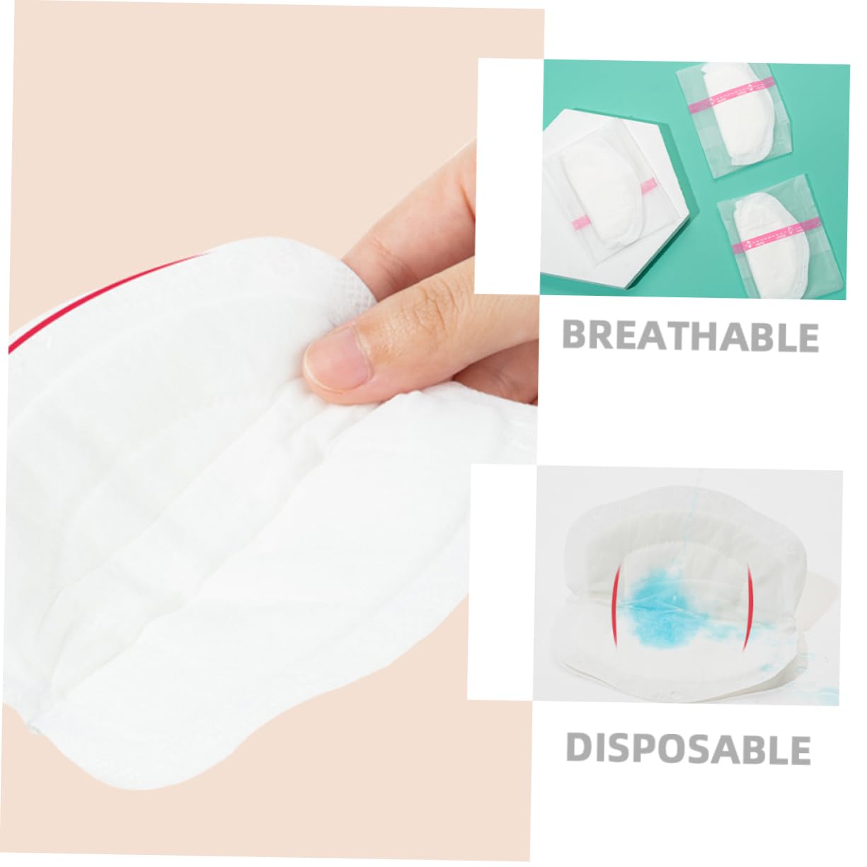 24pcs Breastfeeding Cushion Nursing Pads Disposable Breast Milk Pads Ultra-Absorbent Breathable