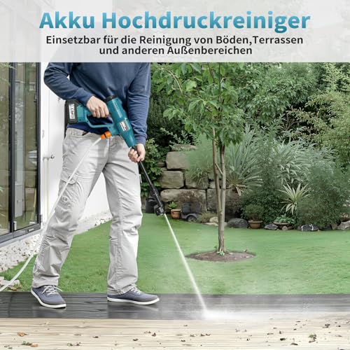 Akku-Druckreinigerpistole für Makita-18V-Akkus, Akku-Druckreiniger für Mobile Reinigung und Bewässerung (ohne Ladegerät und Akkus) 2