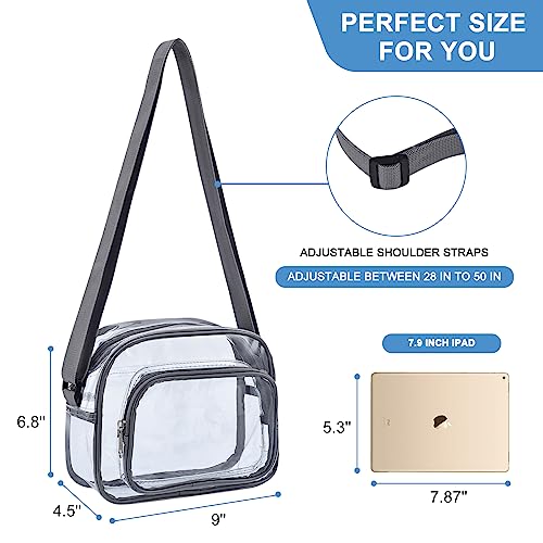Image of Oraben Clear Bag for Stadium Events Clear Purse Stadium Bag Satchel Handbags for Sports Events Concerts Festivals | Stadium Approved