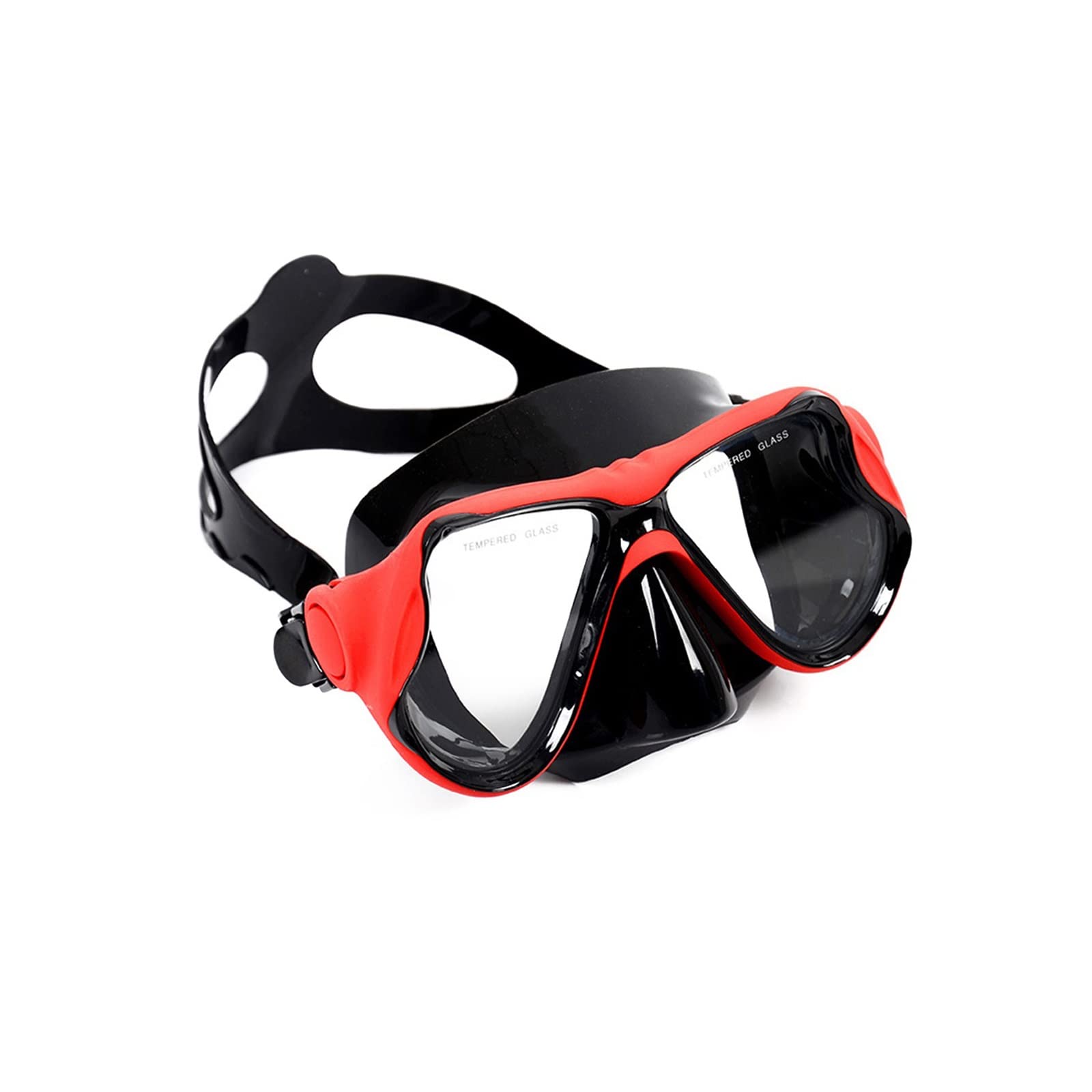 JINGYAN Occhialini da nuoto Swimming Goggles Diving Snorkeling Glass Mask Scuba Snorkel Watersports Equipment Toughened Tempered