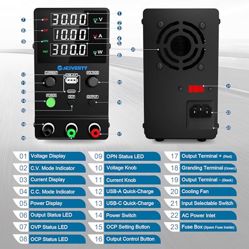Jesverty SPS-3010M Dc Power Supply Variable thumb #1