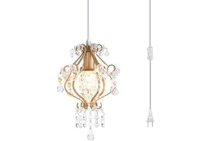 Elegant Plastic Chandeliers for Modern Homes: Mini Crystal Pendant Light Fixture