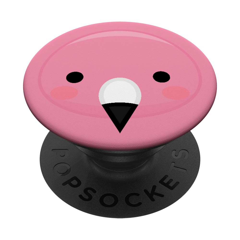 Anime Eyes Kawaii Animal Pink Flamingo Cell Phone Case Gift PopSockets Adhesive PopGrip