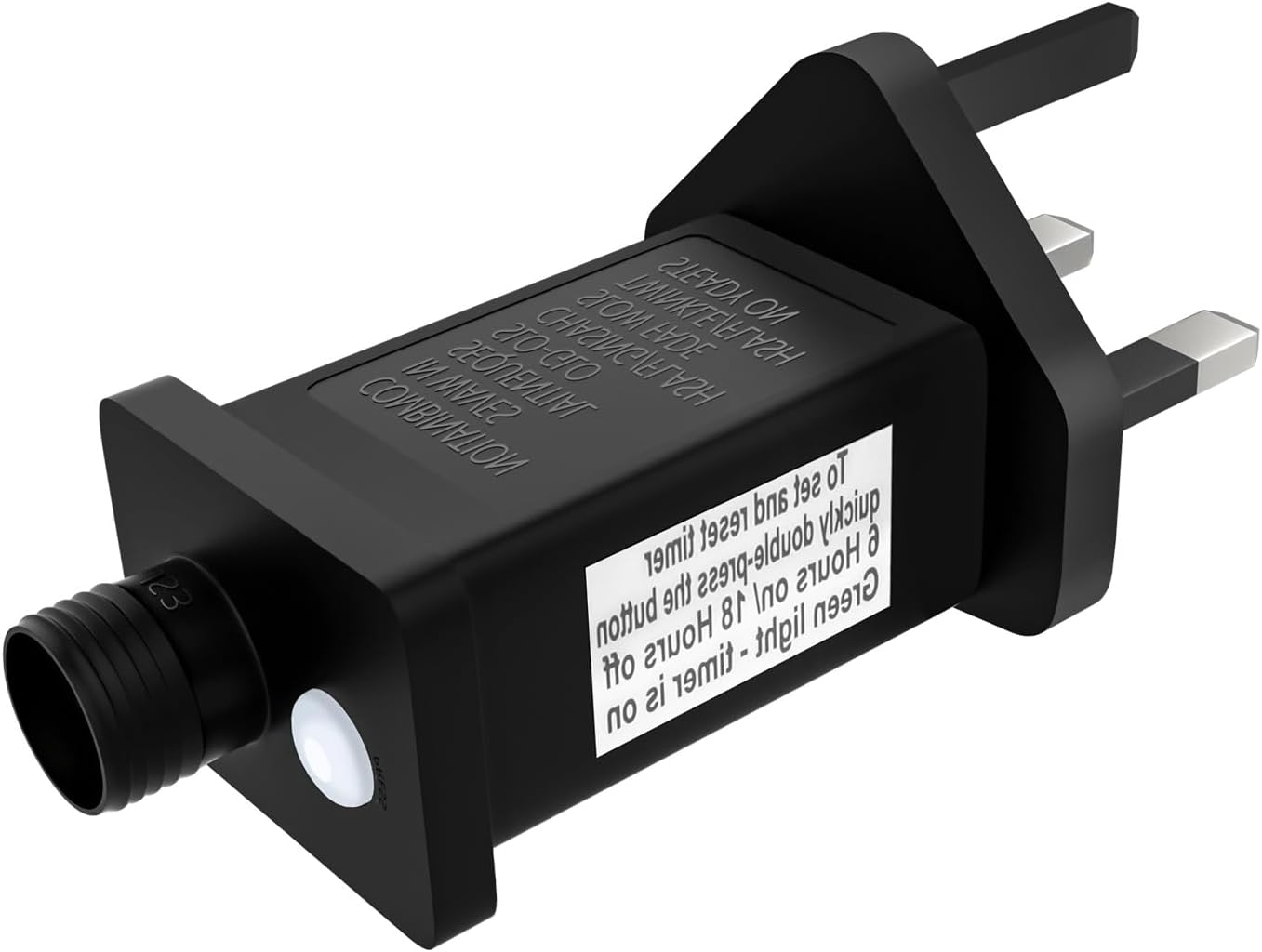 31V Transformer Plug for Christmas Lights 6W LED Power Supply 8 Modes Replacement Plug With Timer, Memory Function for Christmas Lights, Festoon Lights, Net Lights, Icicle Lights, Fairy Lights