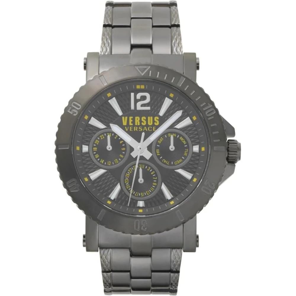 Versus Versace Men's Grey Watch VSP520518, Black, VSP520518-AMZUK