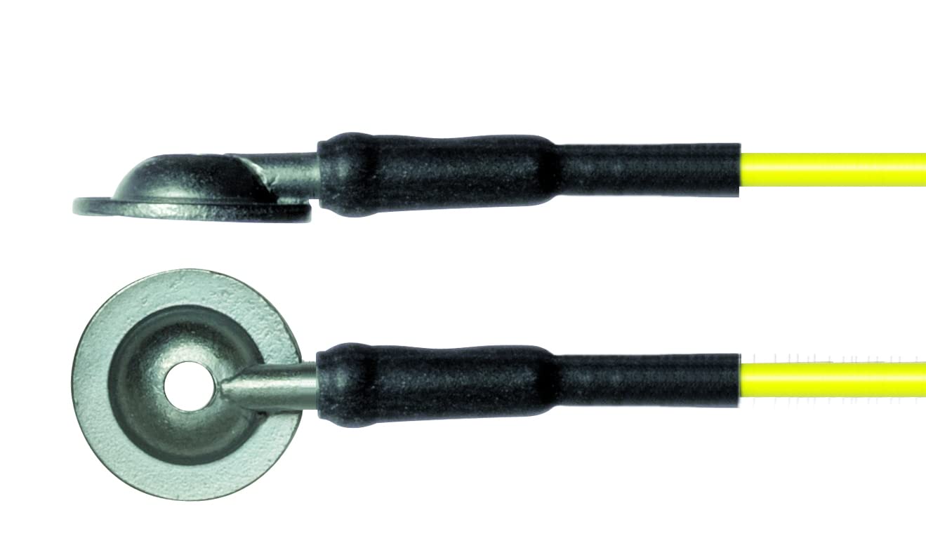 Electrode Cupule 10mm Argent EEG Sommeil - capteur Neurofeedback - 10 couleurs - Fiche Touch Proof DIN42802 (100cm)