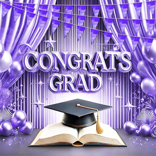Image of 65FT Purple Glitter Triangle Pennant Banner Flag Metallic Bunting Fabric Garland for Christmas Graduation Wedding Engagement Anniversary Bachelorette Bridal Shower lavenderValentine's Party Supplies