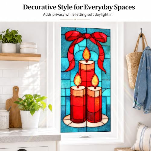 Vinilo decorativo para ventana navideña 17.3 x 39.4 pulgadas miniatura 4