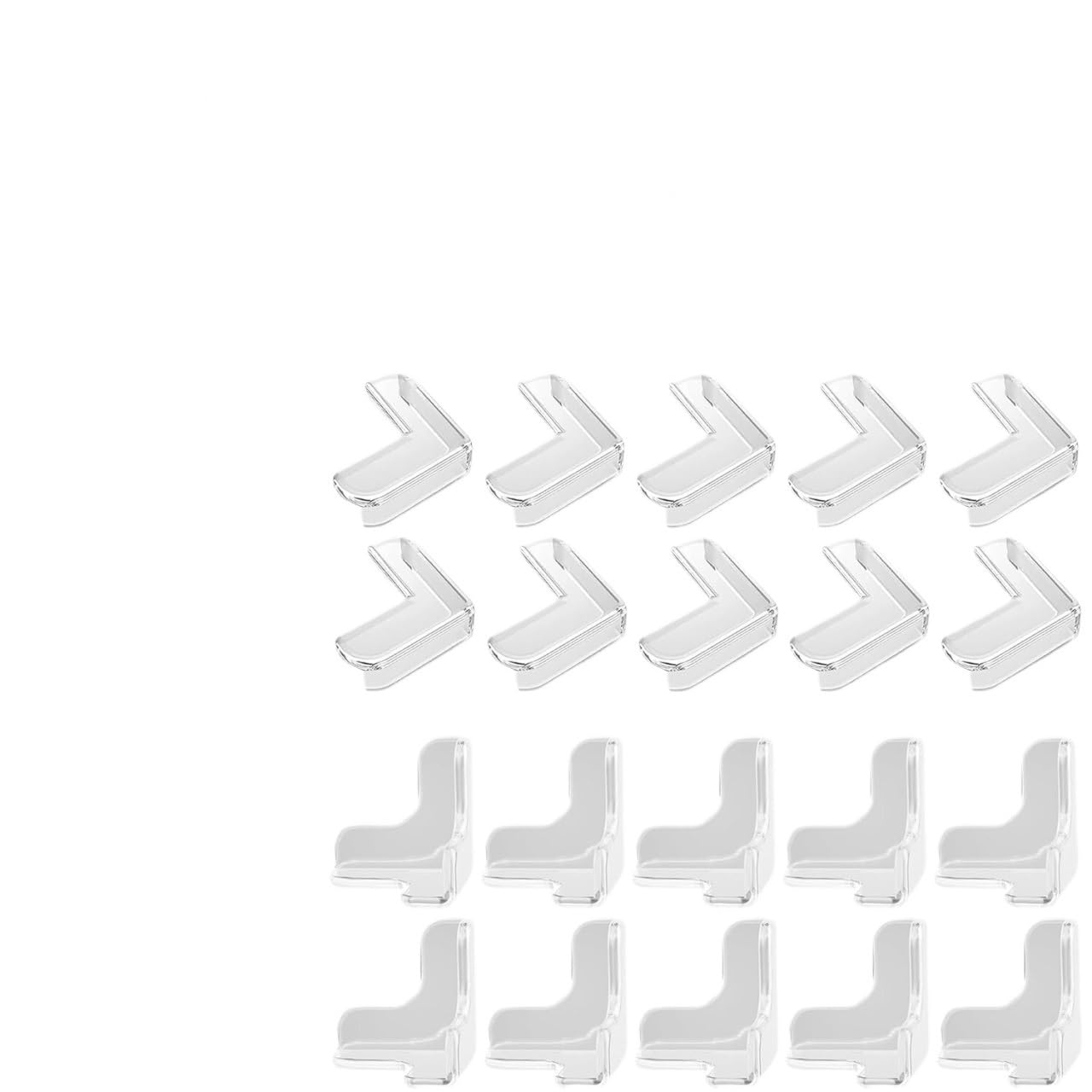 Silicone Table Corner Protector Furniture Edge Protection Cover Transparent Anti Collision Guards(12PCS T)