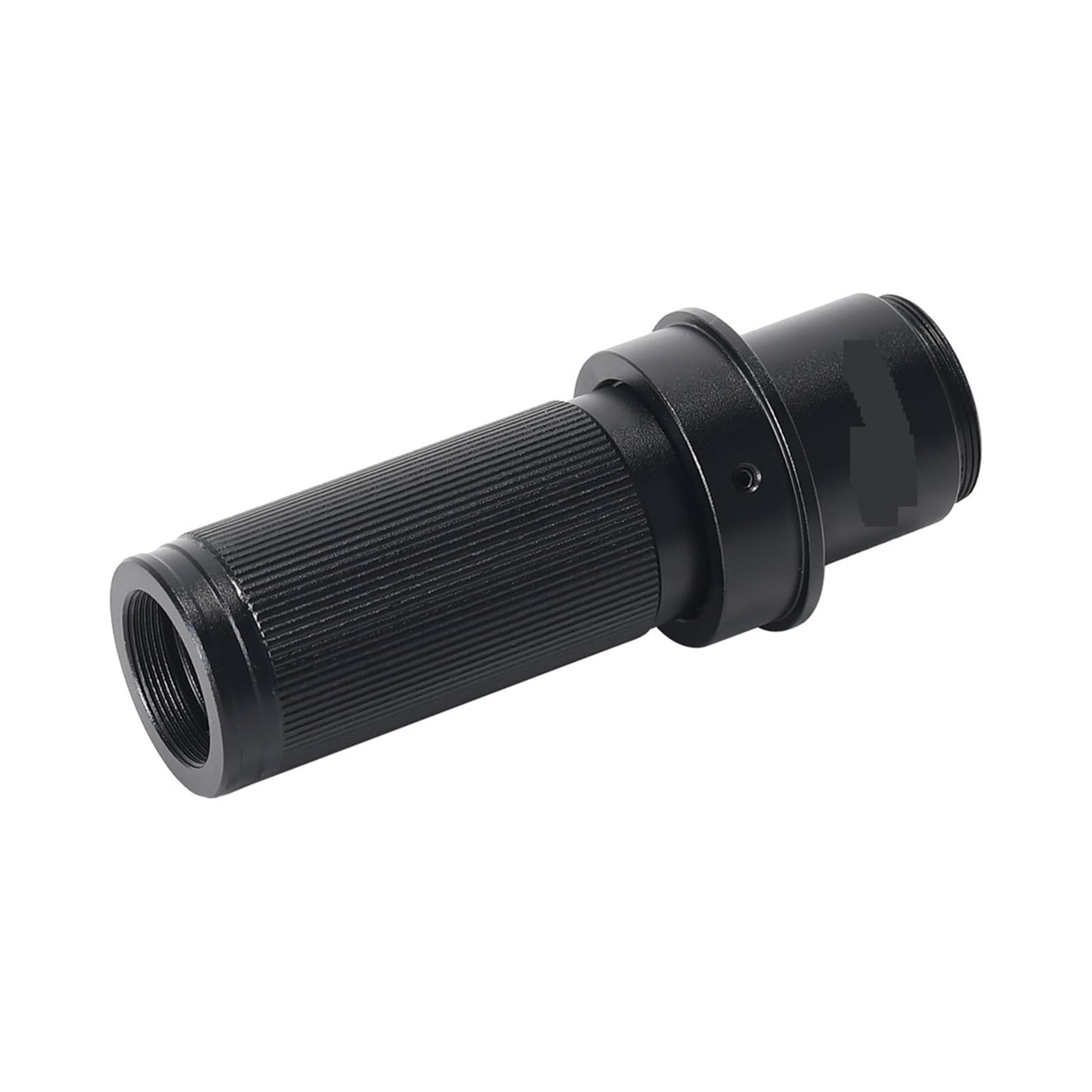 Lente de Microscopio, Lente Monocular 5X-150X Aumento Ajuste Zoom Lente de Montaje en C Cristal for cámara microscopio Industrial Lupa Ocular 28/35mm(Silver)