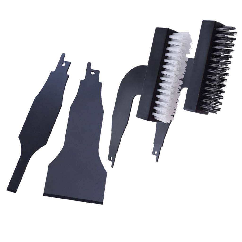 Ensemble de 4 Brosses pour Scie Comprenant Un Grattoir, Une, Une Brosse En Nylon et Une Brosse En Acier pour Un Nettoyage Pro, Ensemble 4 pièces