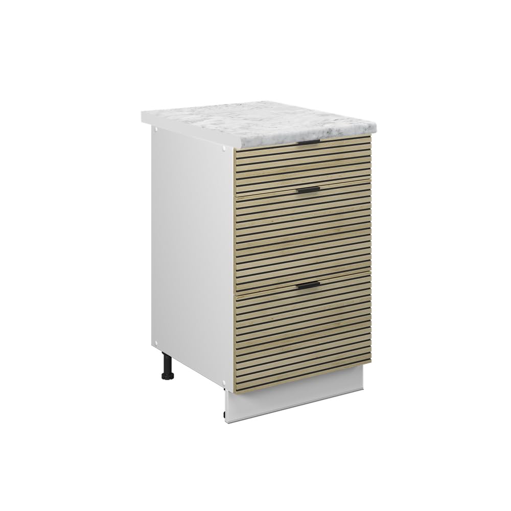 Vicco Szafka dolna do kuchni "Fame-Line", Panel dębowy, 50 cm