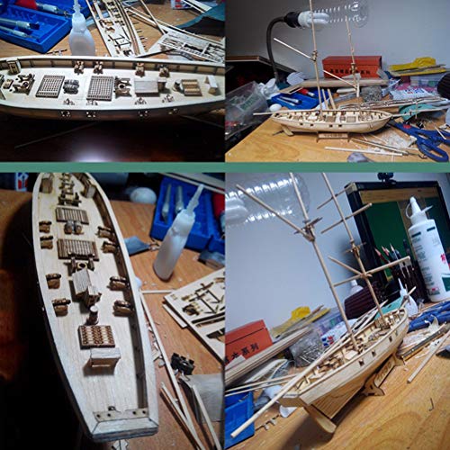 Holz Segelboot Schiff Kit Home DIY Modell Dekoration Boot Geschenke Spielzeug für Kinder – Bild 6
