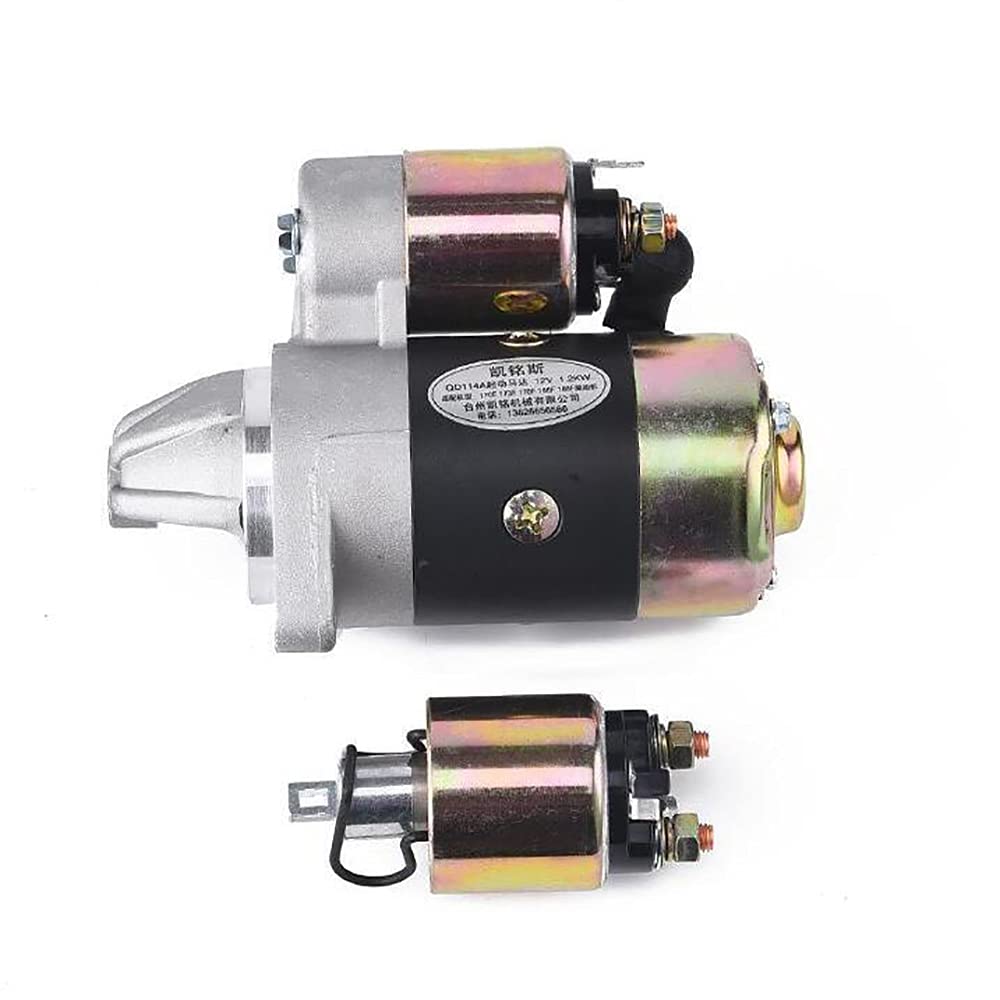 Bomba De Motor De Arranque De Motor Diesel, Grupo Electrógeno De Arranque Eléctrico, Arrancador De Motor 12V 1.2KW QD114A (Adelante)