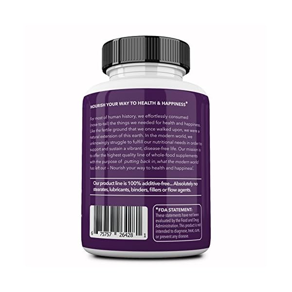Ancestral-Supplements-Grass-Fed-Beef-Spleen-Desiccated--Immune-Allergy-Iron-5-Xs-More-Heme-Iron-Than-Liver Ancestral Supplements Grass Fed Beef Spleen Supplement, 3000mg Beef Organ Spleen Support Formula Promotes Digestive, Immune, Iron, Energy and Allergy Health, Non GMO, 180 Capsules