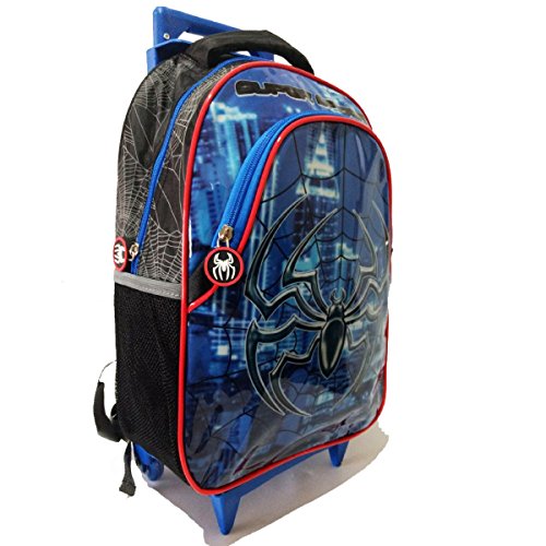 Mochila Escolar Homem Aranha de Rodinhas Spider Seanite