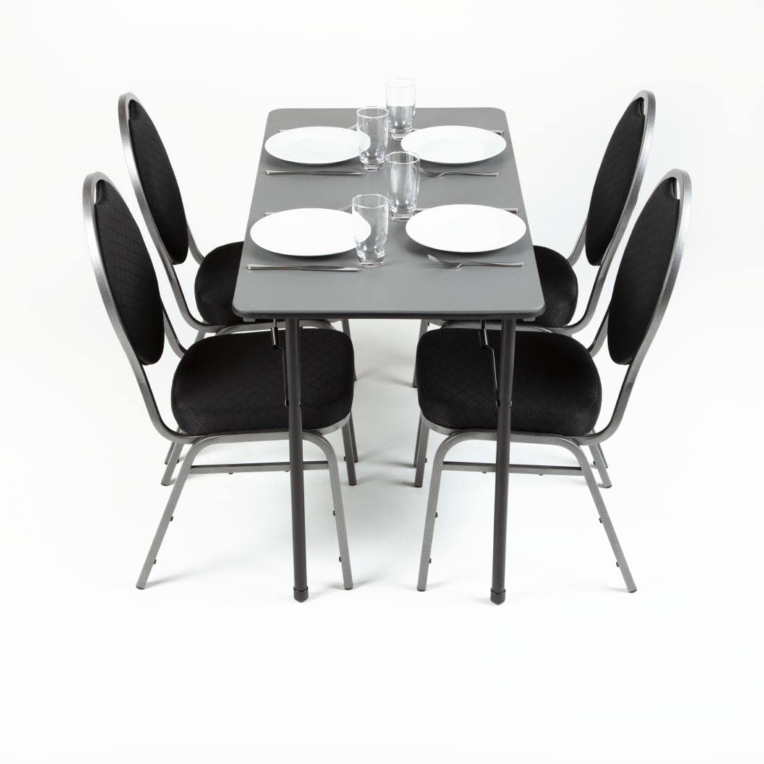 Bolero rechteckiger Klapptisch grau 122cm