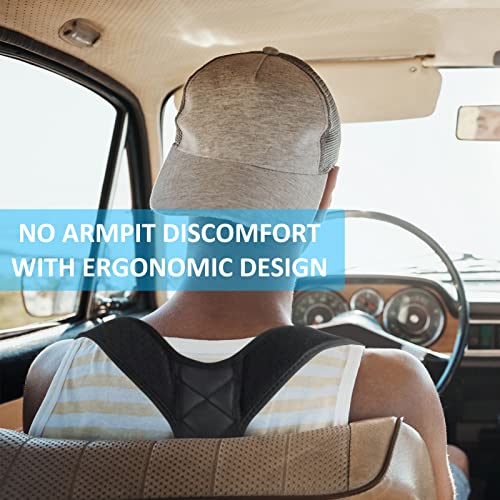 Comezy Back Posture Corrector for Women ＆ Men - Powerful Magic Stickers Adjustable Clavicle Back Brace - Providing Pain Relief From Neck, Back and Shoulder( Universal )