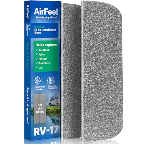 Premium RV AC Filter Replacement - 4x16 inch - Triple-Stage Filters for Coleman Mach RV Air Conditioner - Compatible with Ceiling Units 9430 9630 - for Camper Motorhome Travel Trailer - 2 Filters