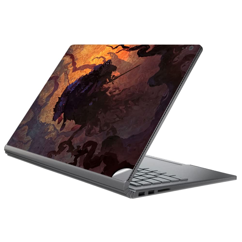 GADGETSWRAP Laptop Decal Vinyl Sticker Top Only Compatible with Surface Book - The Skull 2