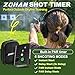 ZOHAN Upgraded Shot Timer for Shooting Competition - Shot Timers for Firearms with Improved Loud Buzzer, Dry Fire Practice, RO use, Total 4 Shooting Modes, Include Longlife Battery - with a Case