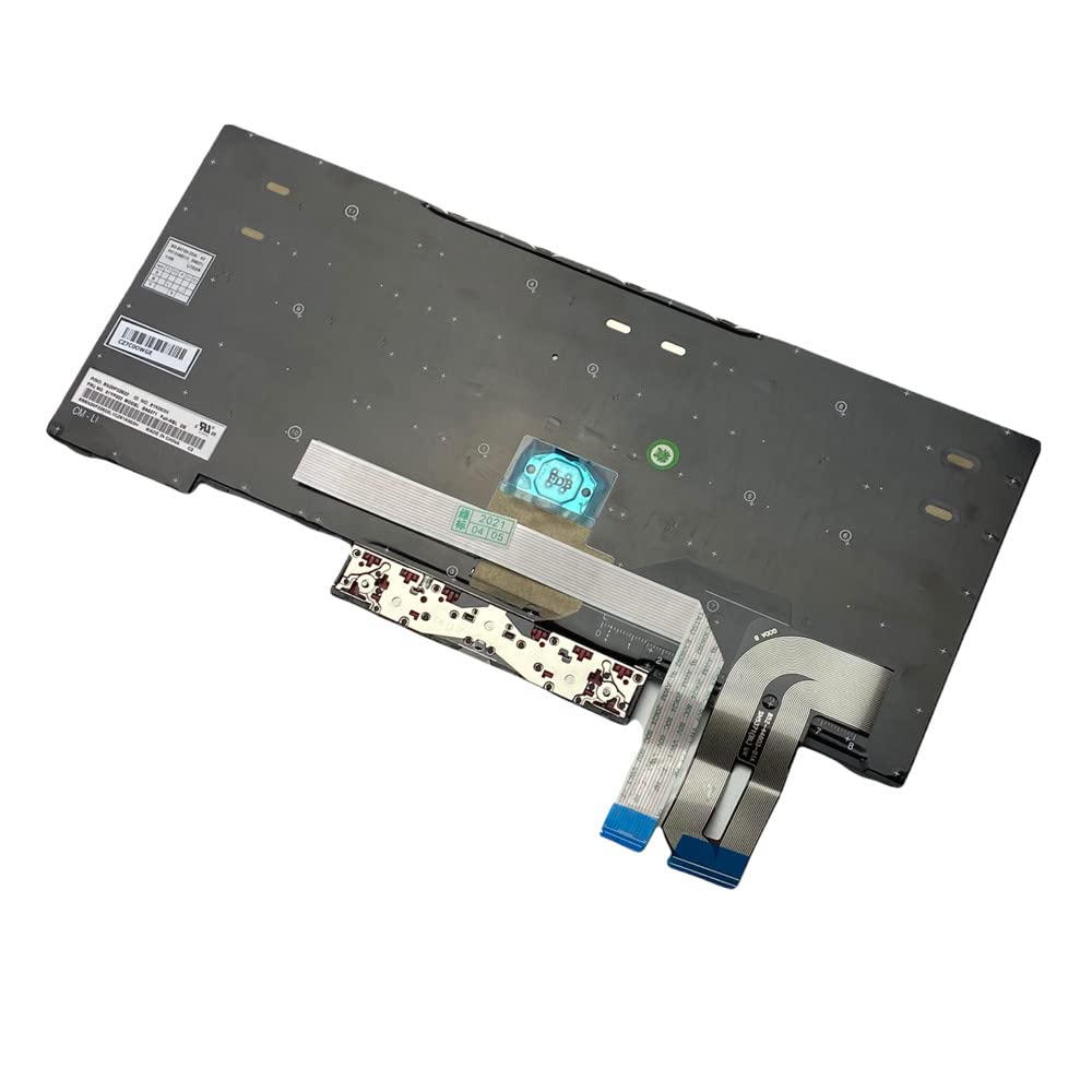 Trade-Shop Laptop Notebook Tastatur Deutsch QWERTZ kompatibel mit Lenovo ThinkPad Edge E490 E485 E495 T480S T490 T495 P43s