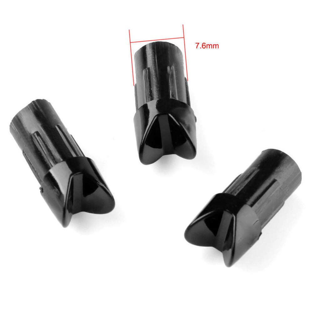 12/50 pièces arbalète à l'arc demi-lune encoches flèche pour ID 7,6 mm
