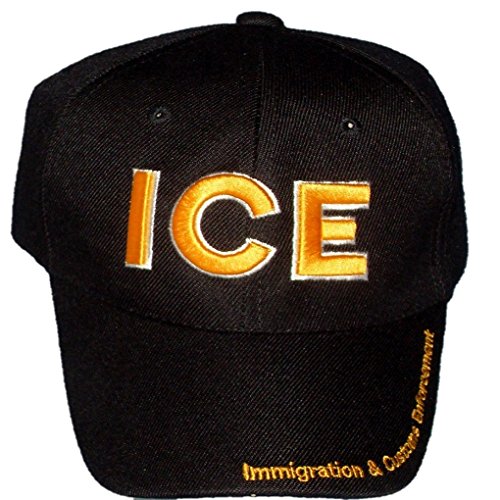 Unisex Adult ICE Immigrations and Customs Enforcement Ball Cap One Size Black