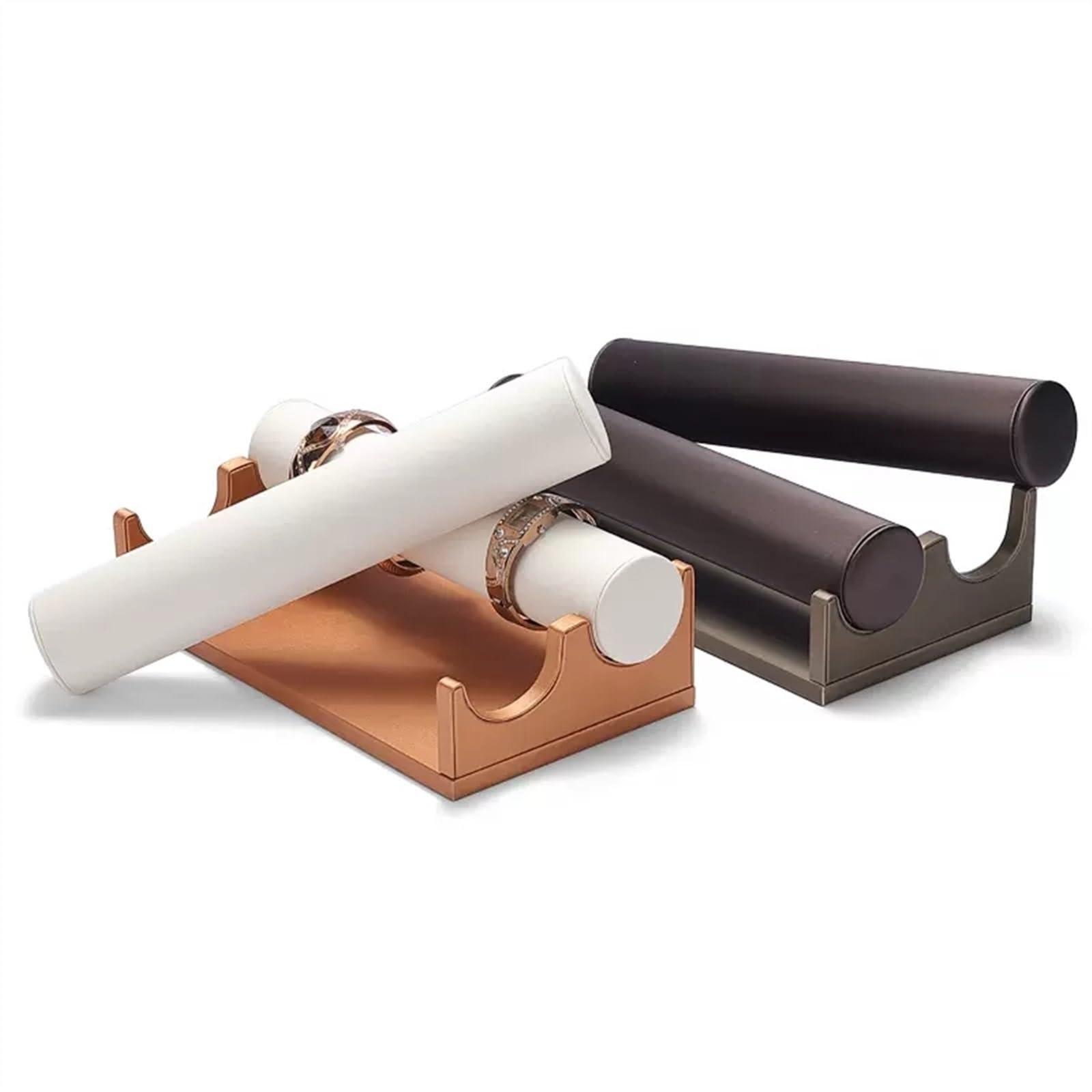 biżuteria Szafa na biżuterię Stojak na naszyjniki PU Faux Leather Odpinany organizer na bransoletki do zegarków do organizacji w domu i ekspozycji Biżuteria Drzewo Organizowanie /598(B)