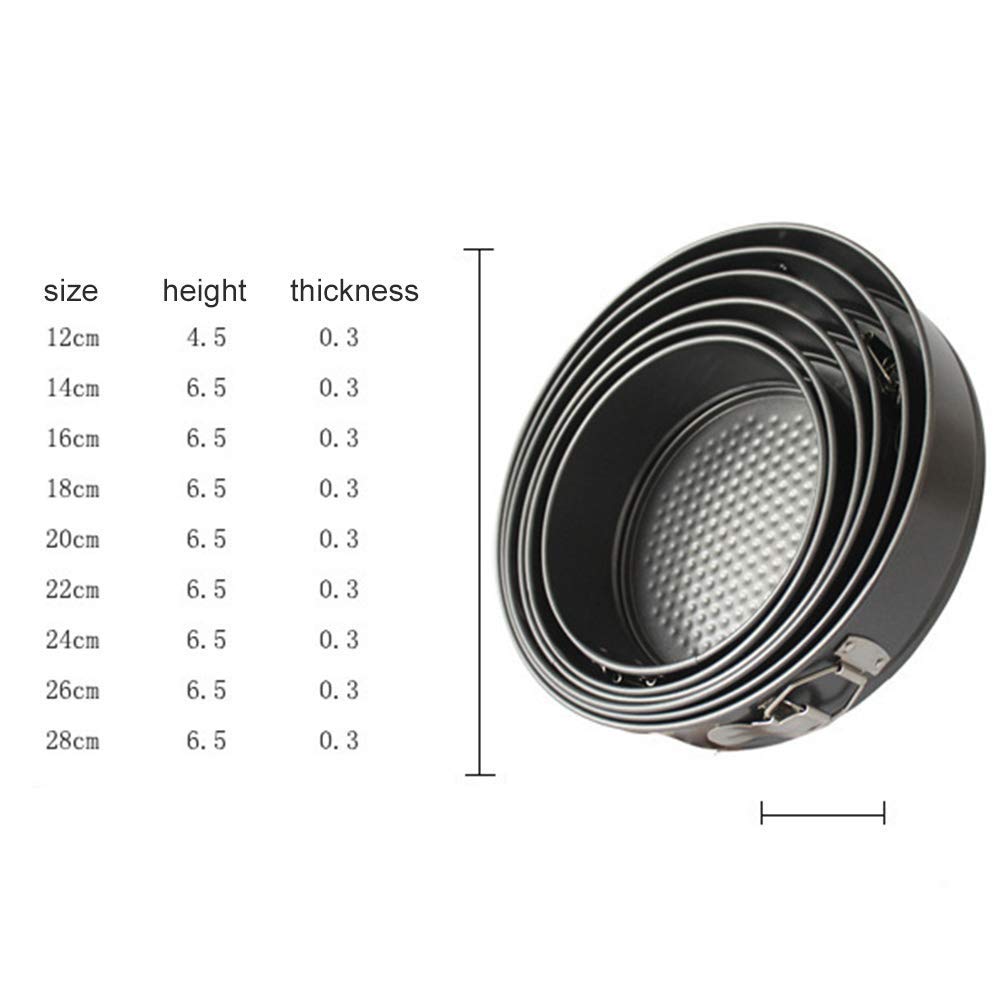 Non-Stick Spring Form Round Cake Baking Bake Tin Tray Pan Cake Mold Bakeware Parties Wedding Parties(11'')