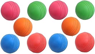Ciko Rubber Cricket Ball Match Practice Training | Practice Cricket Ball | Wind Balls | Swing Ball | Indoor & Outdoor Street & Beach Cricket and Gully Cricket Pack of