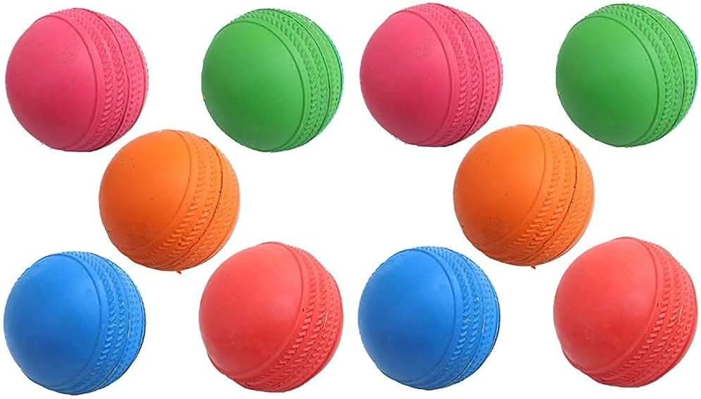 Ciko Rubber Cricket Ball Match Practice Training | Practice Cricket Ball | Wind Balls | Swing Ball | Indoor & Outdoor Street & Beach Cricket and Gully Cricket Pack of